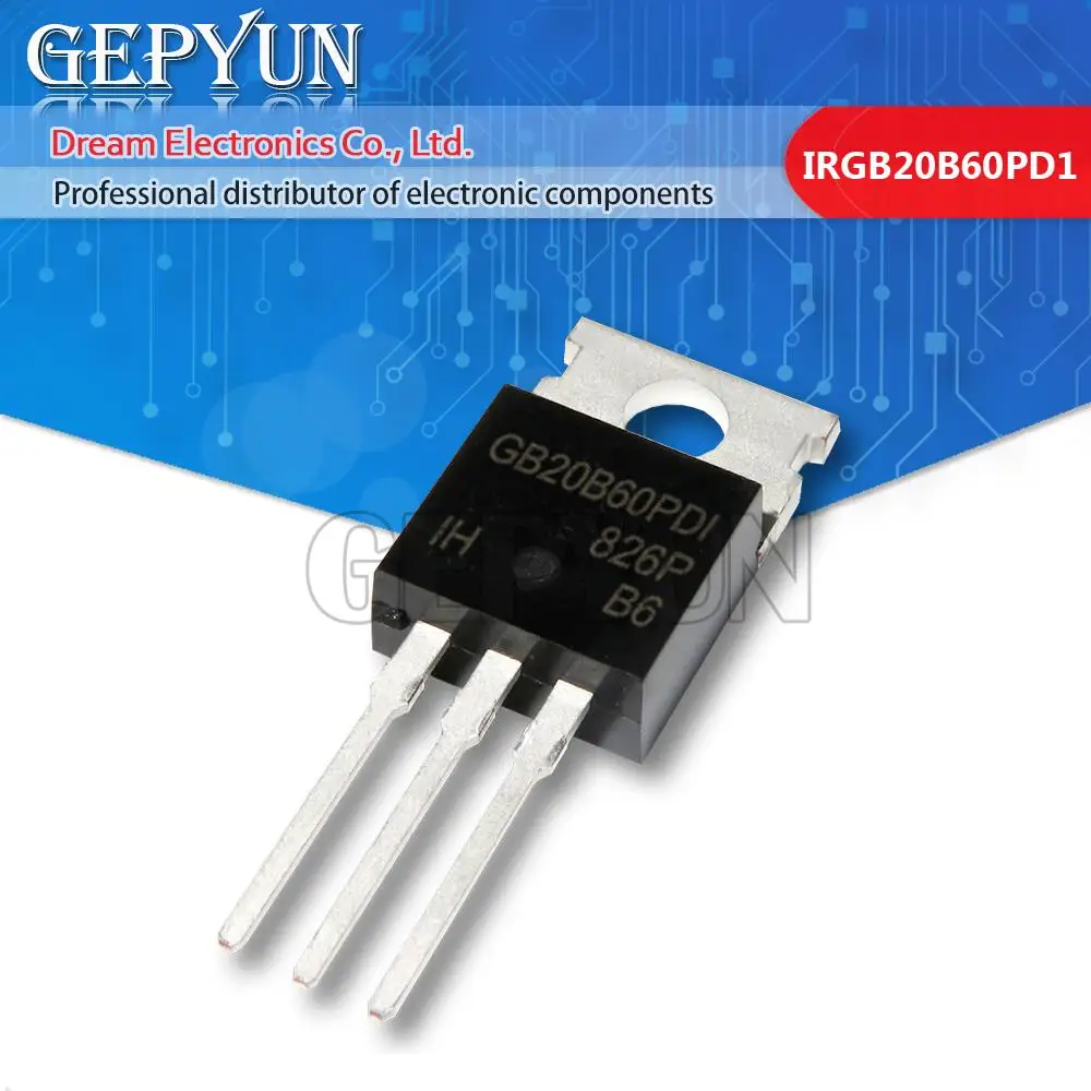 10 unidades IRGB20B60PD1 GB20B60PD1 TO-220 novo em estoque