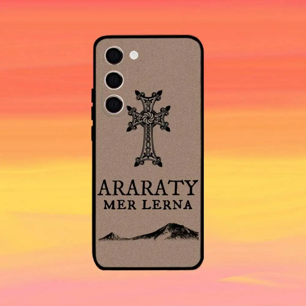 De A-Armenia Vlag Paspoort ART Telefoon Case Voor Samsung Galaxy A73,A72,A71,A70,A53,A52,A51,Anderen Zachte Zwarte Cover