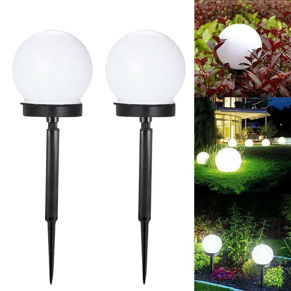 1pc Solar Powered LED Bulb Lamp Energy Light Waterproof Outdoor Garden Light Street Solar Panel Ball Lights Lawn Yard Lamps