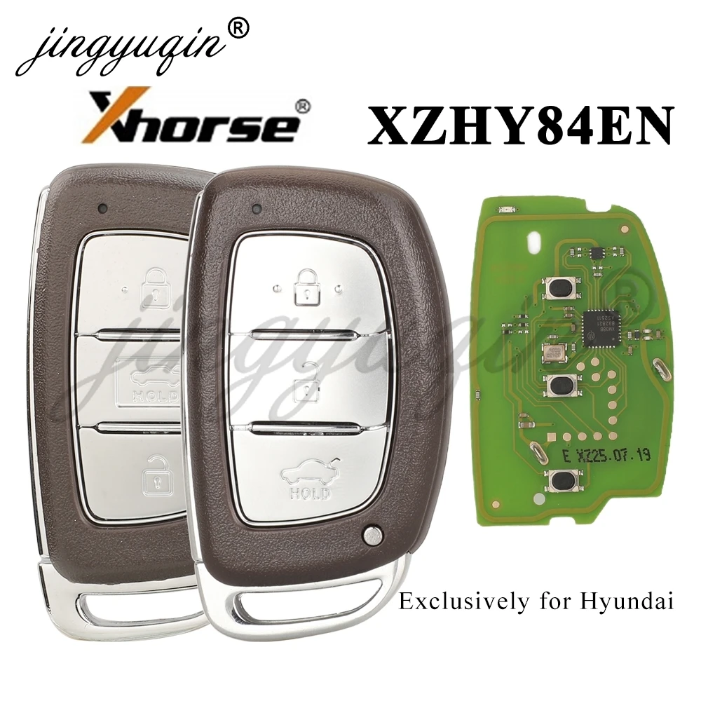 

jingyuqin XHORSE VVDI XZHY84EN Специальная плата PCB с 3 кнопками и корпусом ключа, совместимая с моделями Hyundai, глобальная версия, безключевой доступ
