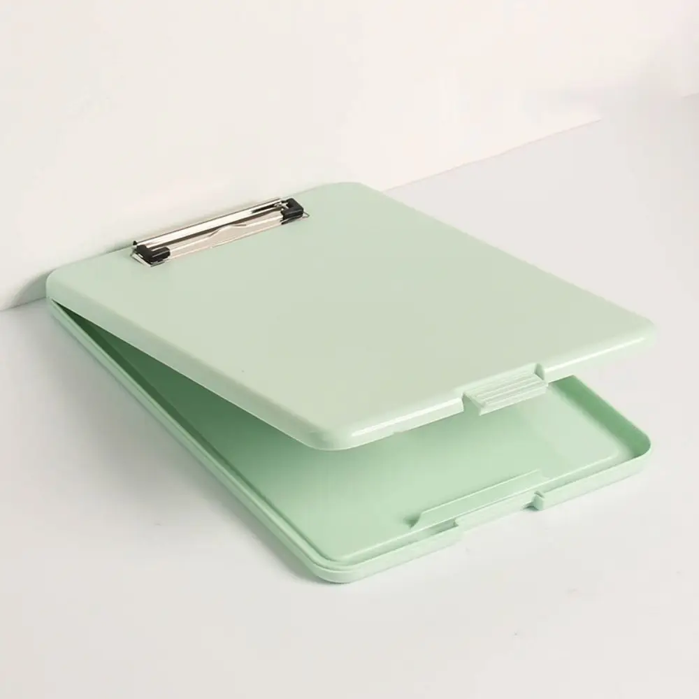 فتح عمودي A4 مجلد ملفات لون الحلوى البلاستيك الحافظة لوحة الكتابة مع مشبك معدني لوح كتابة مذكرة كليب المجلس