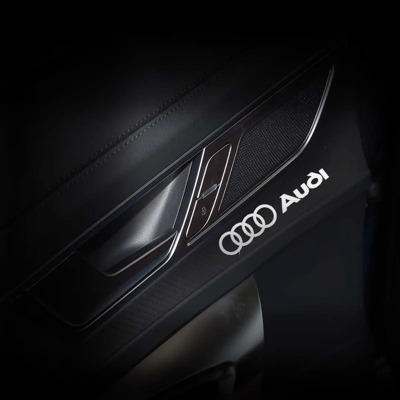 5/10 buah stiker mobil Dekor otomatis Emblem logam 3D untuk Audi Sline S6 S7 SQ5 SQ7 A3 A4 A5 A6 A7 A8L Q3 Q4 Q5 Q6 Q7 Q8 TT