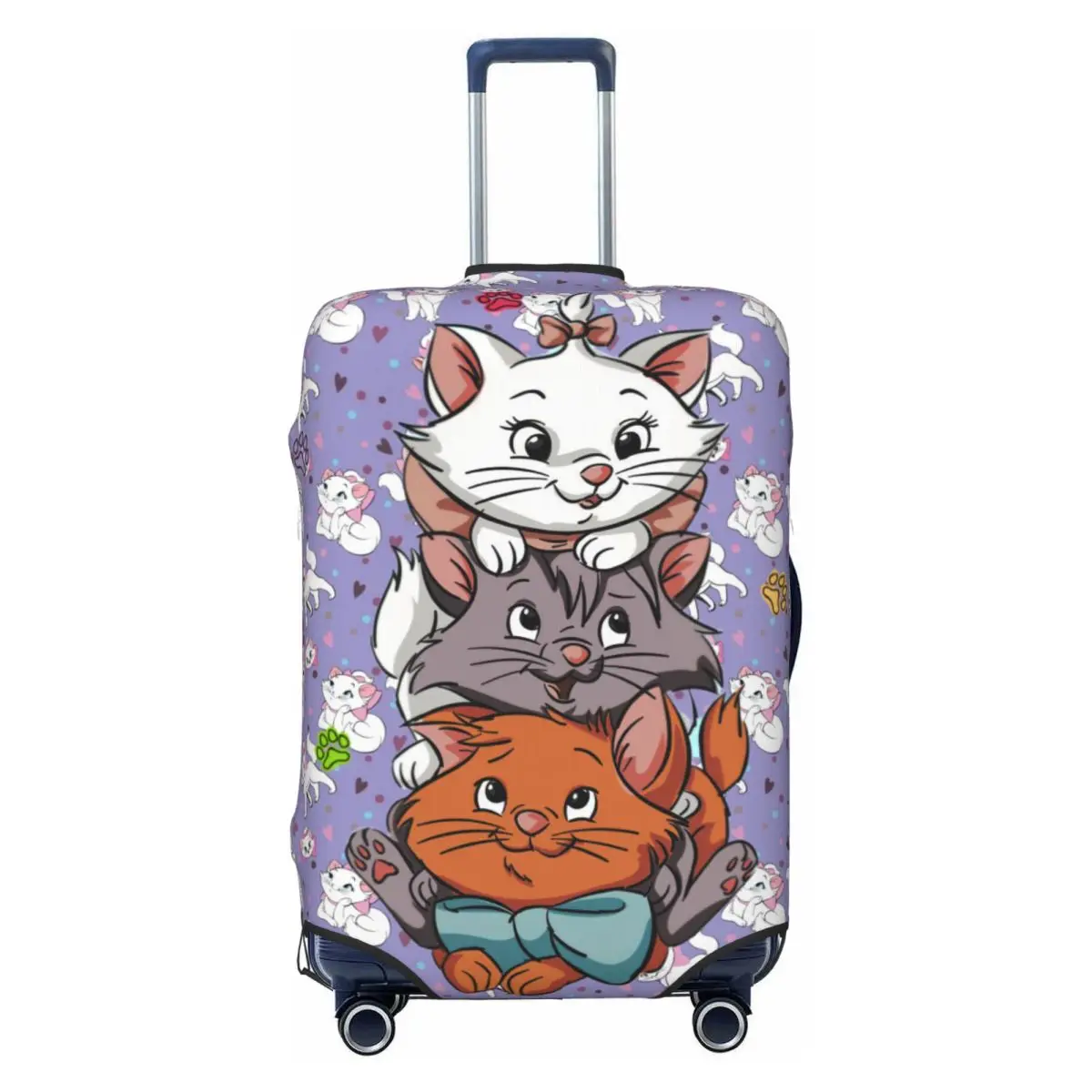 

The Aristocats Kittens Luggage Cover Elastic Cartoon Marie Cat Travel Suitcase Protective Covers Suit For 18-32 inch