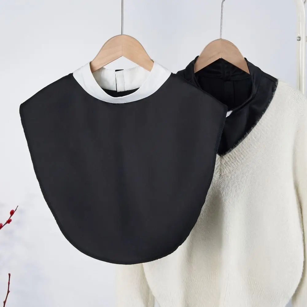 

Декоративный однотонный воротник-стойка из искусственного меха, удобный, с начесом, для женщин, аксессуар для свитера