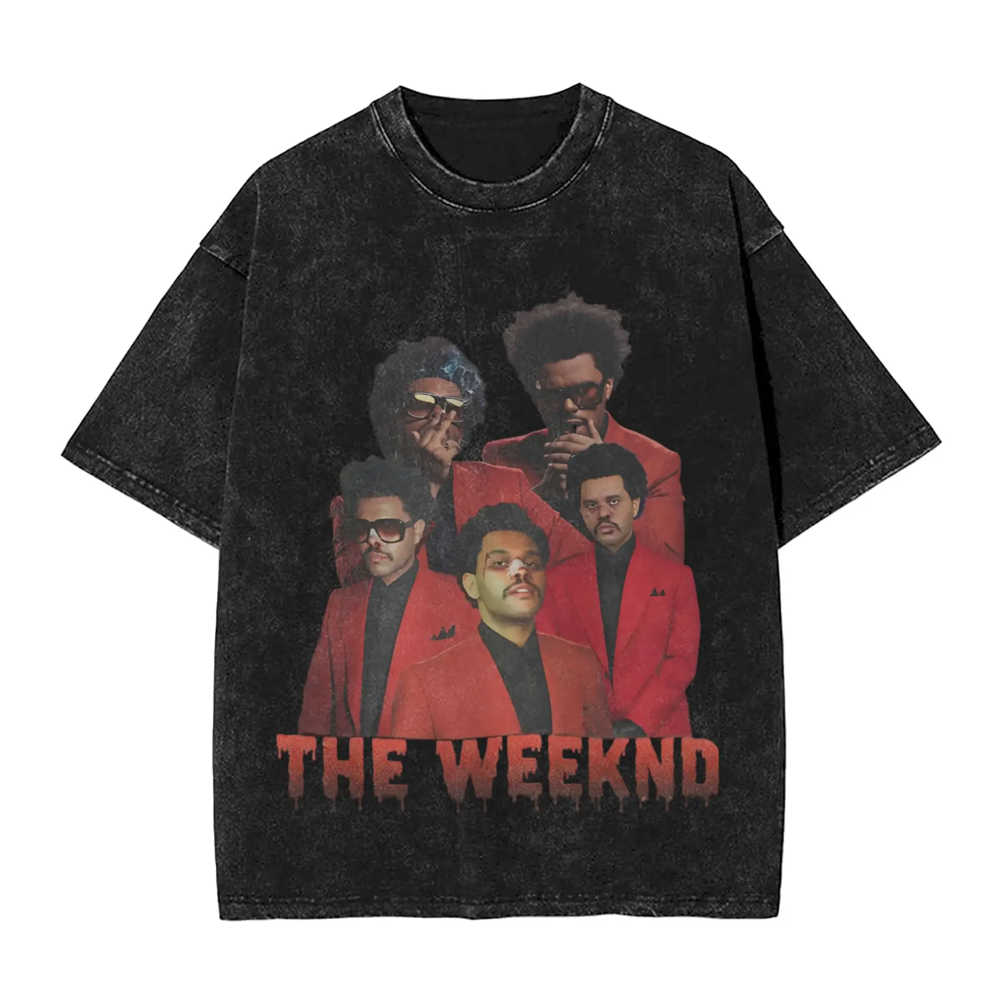 The Weeknds After Hours til Dawn Stadium Tour 2026  T Shirts Hip Hop Washed Cotton Harajuku T-Shirts for Men Women Streetwear
