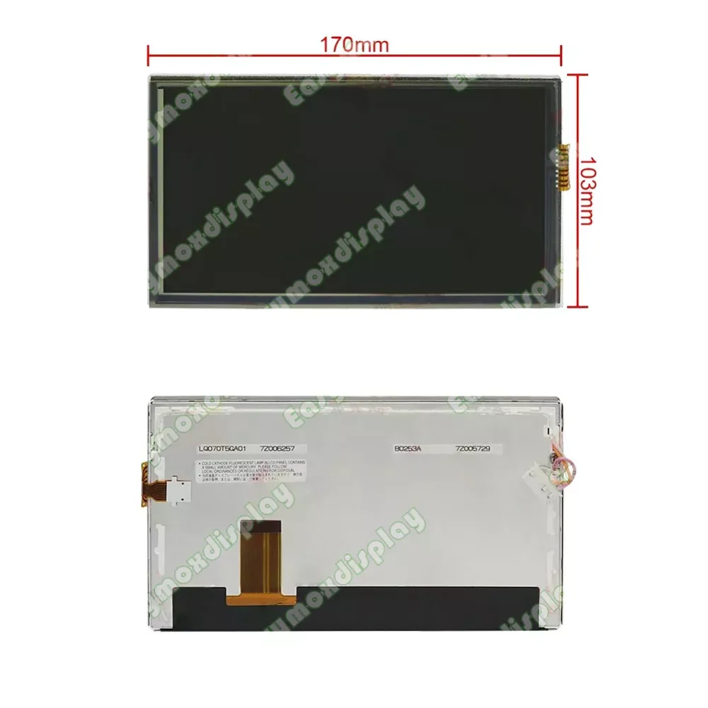 7 Inch LCD Display with Touch Screen for Toyota Camry Sienna Tundra Navigation Radio Satalite Multimedia Screen Repairment