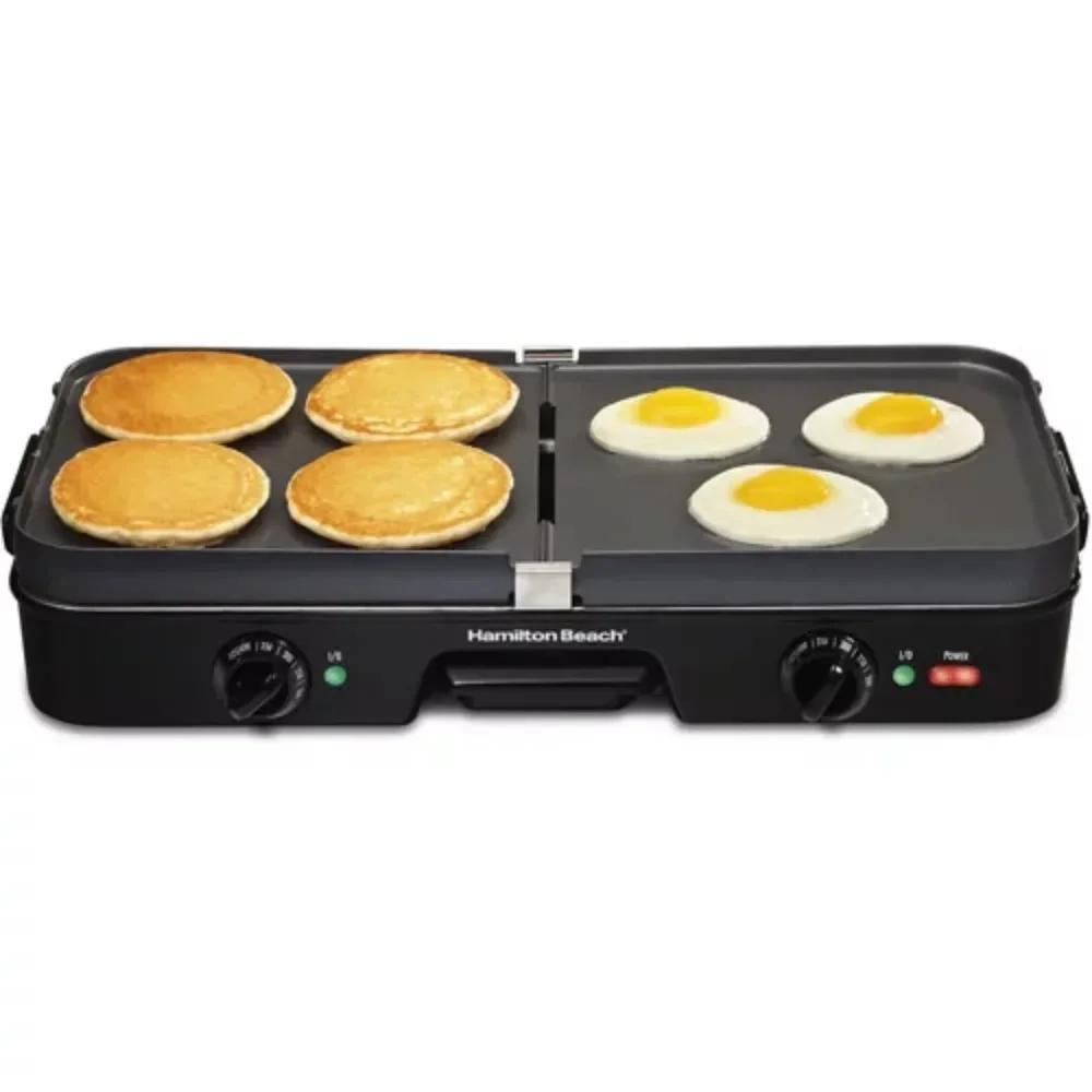 3-in-1 Grill & Griddle Electric The Nonstick, Reversible and Removable Cooking Plates