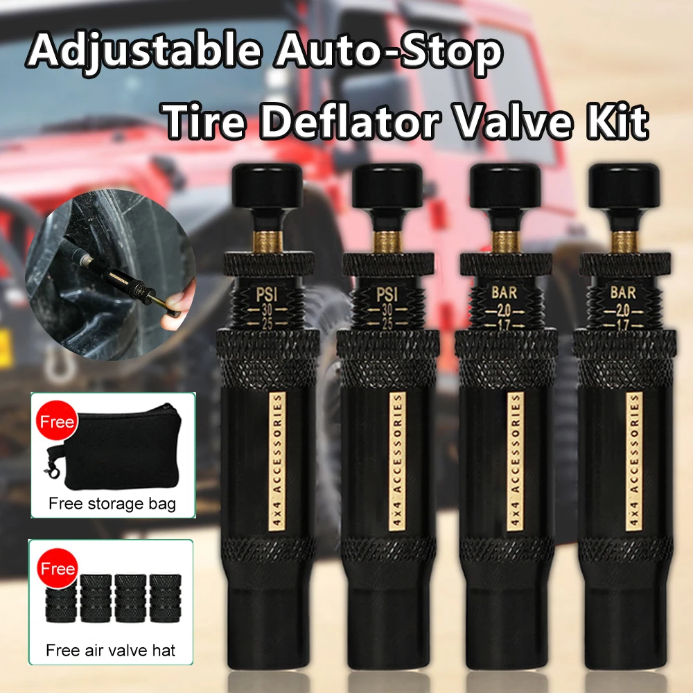 

Регулируемый автоматический стопорный клапан дефлятора шин для автомобиля, внедорожного вождения в пустыне, прецизионные шины, быстрое снижение давления, уменьшающие клапаны, инструмент для ремонта