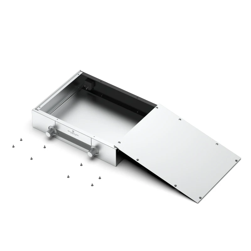 

Справочный в корпус предусилителя Goldmund, коробка «сделай сам», полностью алюминиевый корпус усилителя для наушников, корпус усилителя мощности