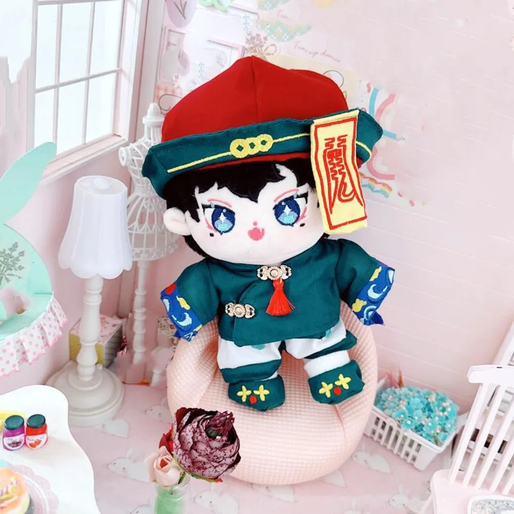 Set di vestiti per bambole in cotone per Halloween Cosplay, vestire la bambola di cotone verde, vestito da zombie, vestiti per bambole di peluche alla moda Kawaii