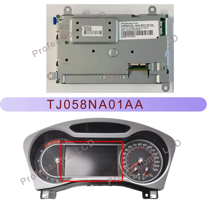 5.8 Inch LCD Display Screen Panel TJ058NA01AA LTL582T-9161-2 For Ford Mondeo MK3 2007-2013 Automotive Dashboard LCD Display