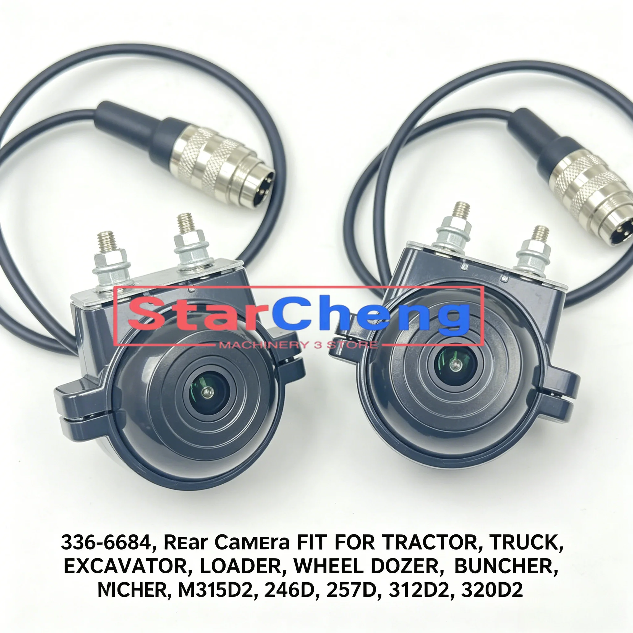 336 - 6684 Excavator Loader Rear Camera 3366684 for M315D2, 246D, 257D, 312D2, 320D2