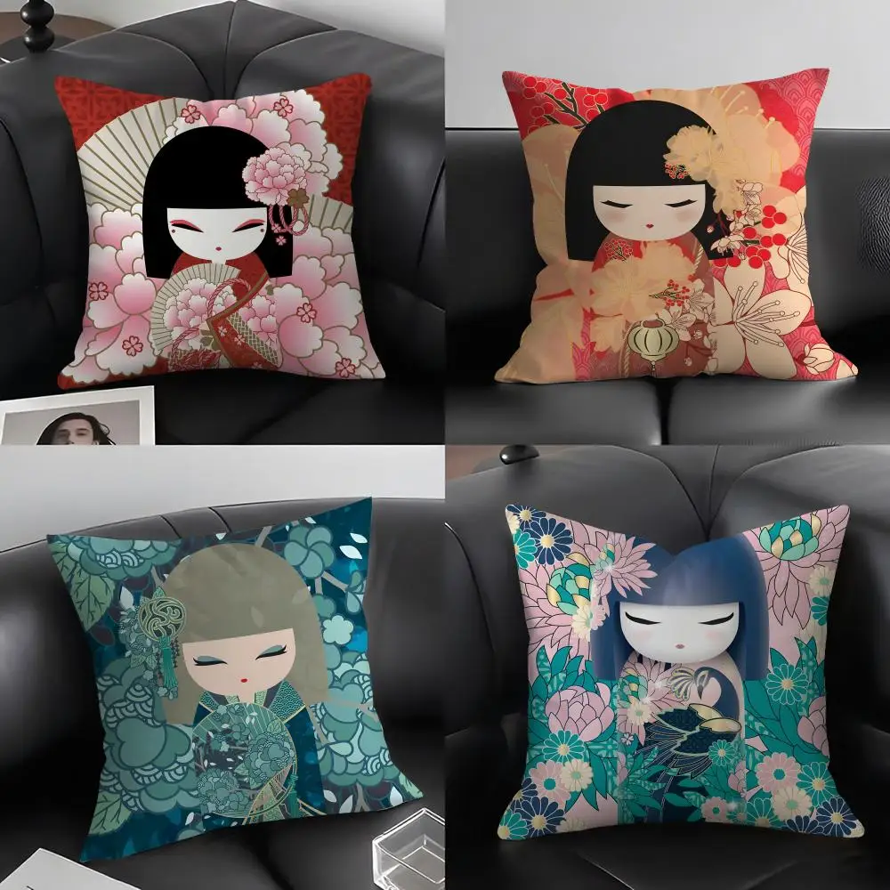 K-Kimmidoll Cute Cushion Cover Pillowcase Ultra Soft Skin Friendly Fabric Cloud Like Comfort & Concealed Zipper