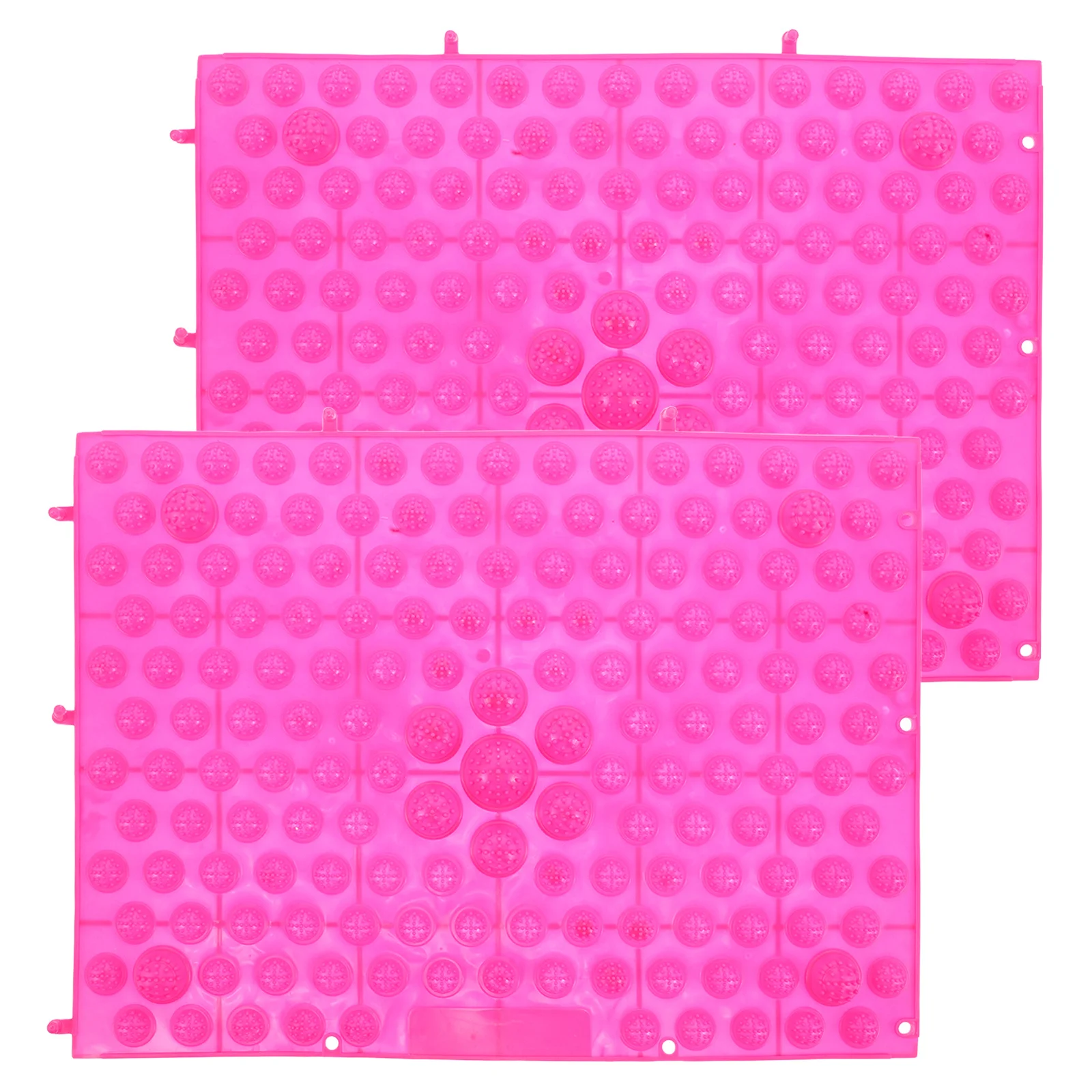 

2 шт., коврик для точечного массажа ног, розовый, большой, прямоугольный, из ТПЭ, прогулочная пластина для ванной комнаты, йоги, уличного снятия стресса, нескользящая