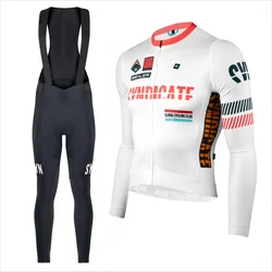 SYN Autumn Men's Race Team Long Sleeve Bicycle Suit Cycling Apparel SYNDICATE PRO RACE TEAM LS JERSEY And Bib Pants SUNDAY