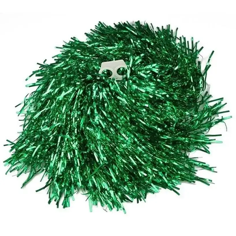 1 Pcs Metallic Cheerleader Cheer Cheerleading Dance Party Team Match Sports Pompoms Decorator Club Sport Supply Cheerleader