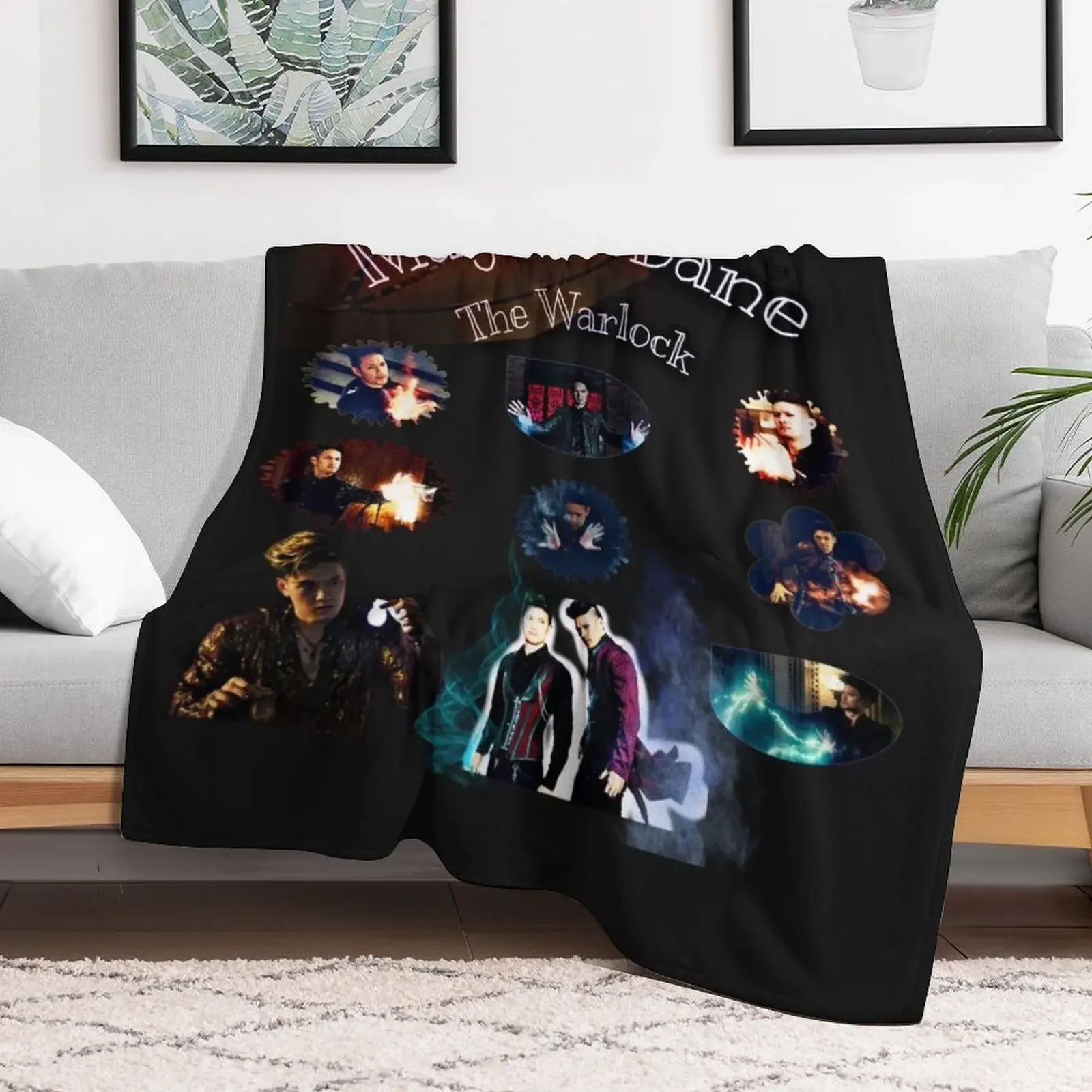 Magnus Bane The Warlock Throw Blanket Fade Resistant Durable Throw Blanket