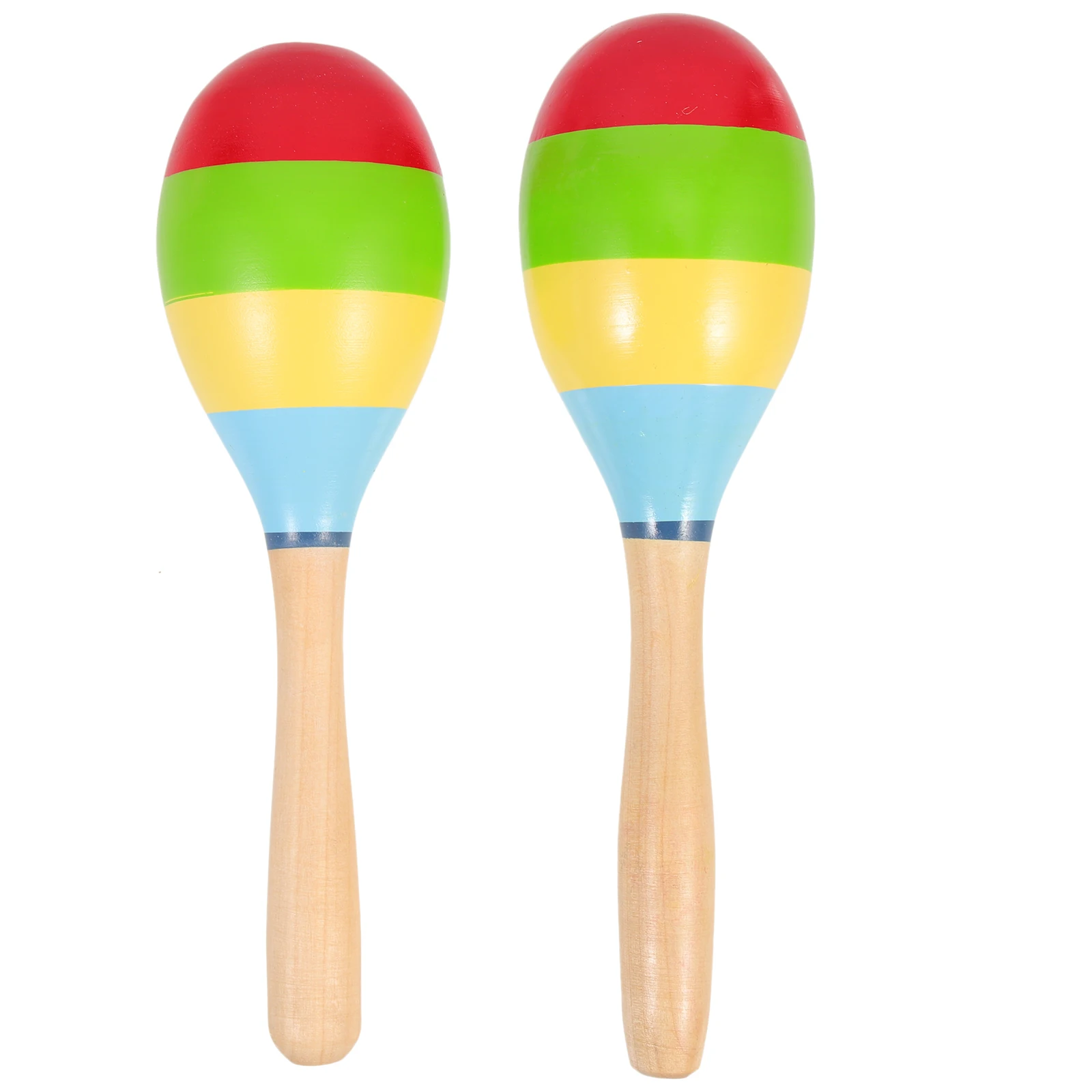 2 stücke 6 cm Bunte Holz Orff Sand Bälle Maracas Kinder Spielzeug Baby Musical Instruments Vorschule Percussion Spielzeug Sicher glatt