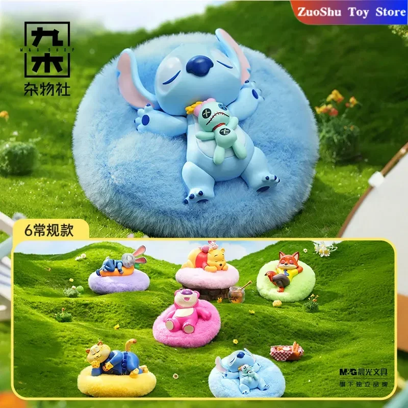 

New Disney Sunday Series Blind Box Sofa Aromatherapy Handmade Blind Box Toys Strawberry Bear Lotso Stitch Winnie-The-Pooh Gifts