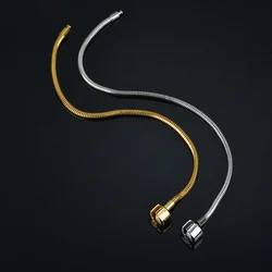 Hot Selling Silver Or Gold Color Snake Chain Bracelets Adjustable Stainless Steel Never Fade For Women Jewelry Male Birthday