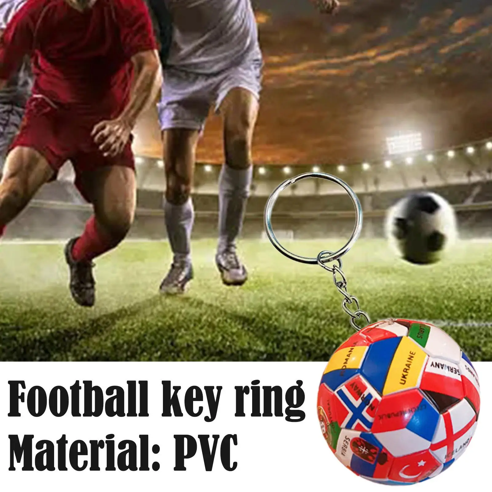 Football Keychain Country Soccer Club Fans Keyring Football Bag Pendant Key Gifts Car Souvenir Qatar Game Chains Accessorie X6L6