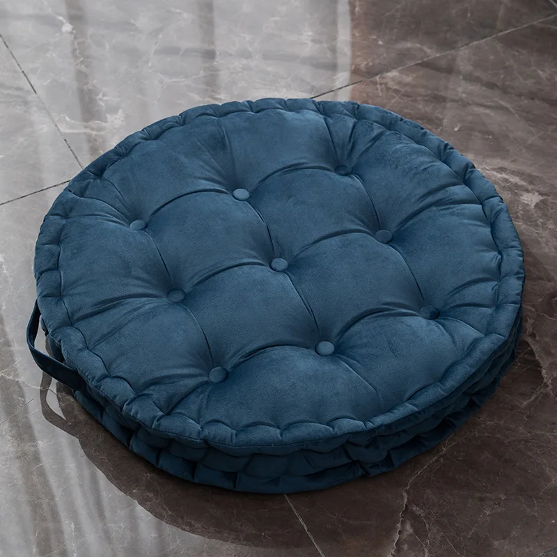 

Nordic Soft Plush Floor Cushion Round Thick Sofa Cushion Velvet Chair Pad Decorative Pillows for Living Room Seat Cushion