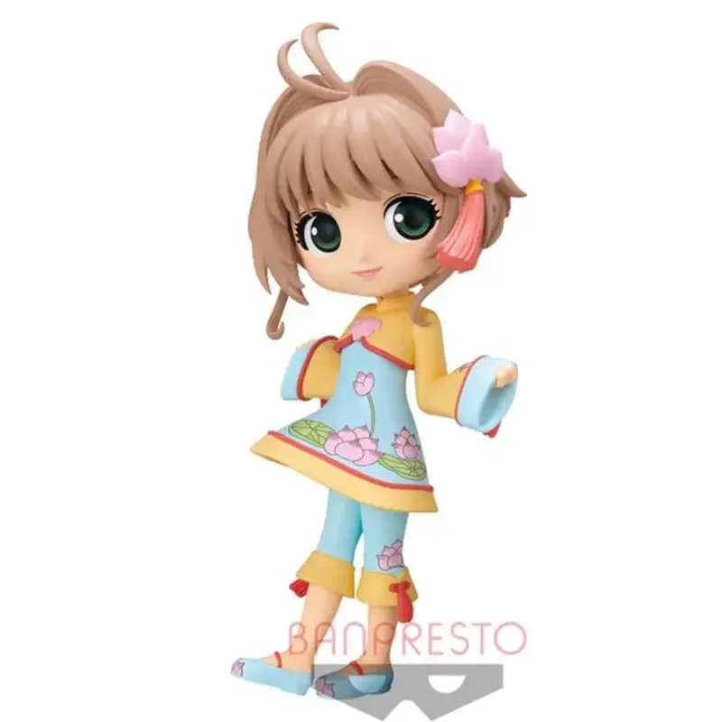 Original BANPRESTO Anime Qposket Cardcaptor Sakura Model Kinomoto Sakura Action Figure Toys for Kids Gift Collectible Model Gift