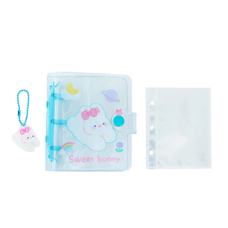 Cartoon Photocard Holder Binder With Pendant Transparent 3 Inch Photo Album INS Mini InsIdols Cards Cover Collection Book