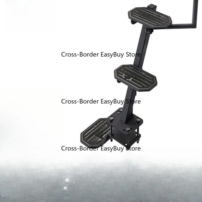 

Heavy-duty marine trailer step with handrail non-slip mat, marine trailer tongue step, trailer boarding device