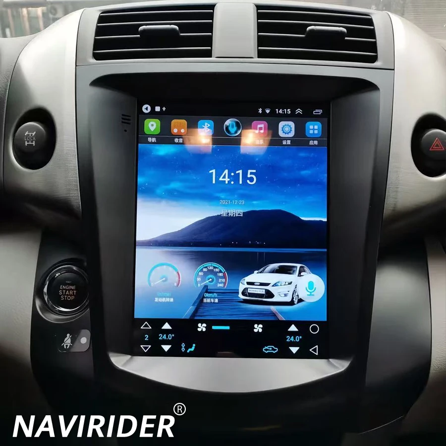 Android 15 GPS  10.4inch DSP Navi Stereo For Toyota RAV4 2008-2012 Screen BT 1024*768 Navirider Car Multimedia Video Player HU