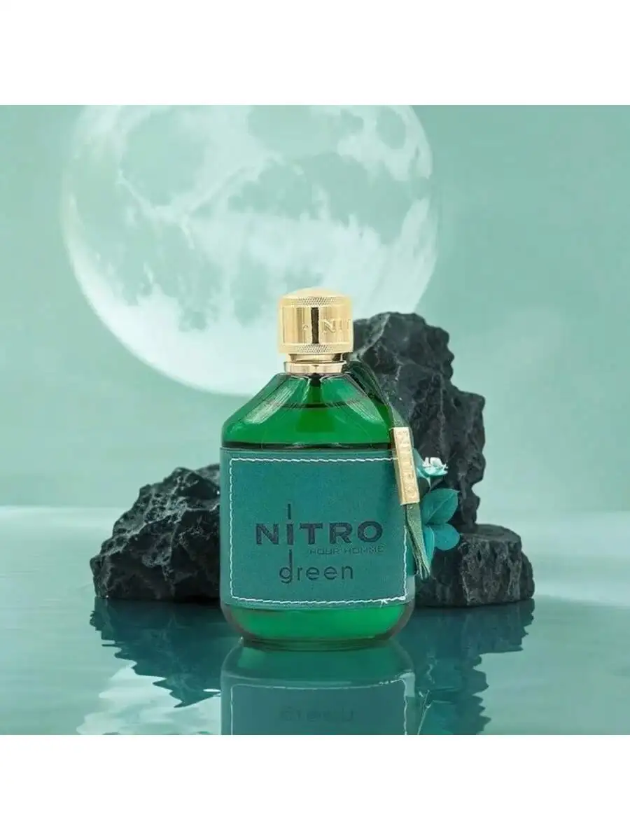 

Dumont Nitro Green Men's Edp 3.4oz: Fruity-Woody-Floral Masculine Fragrance with Spices – Long-Lasting Luxury Cologne Spray