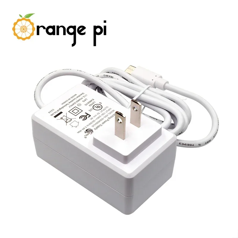 Блок питания Orange Pi 5V4A EU/US Type-C для OPi (5/5B/ Plus/4 LTS/800)
