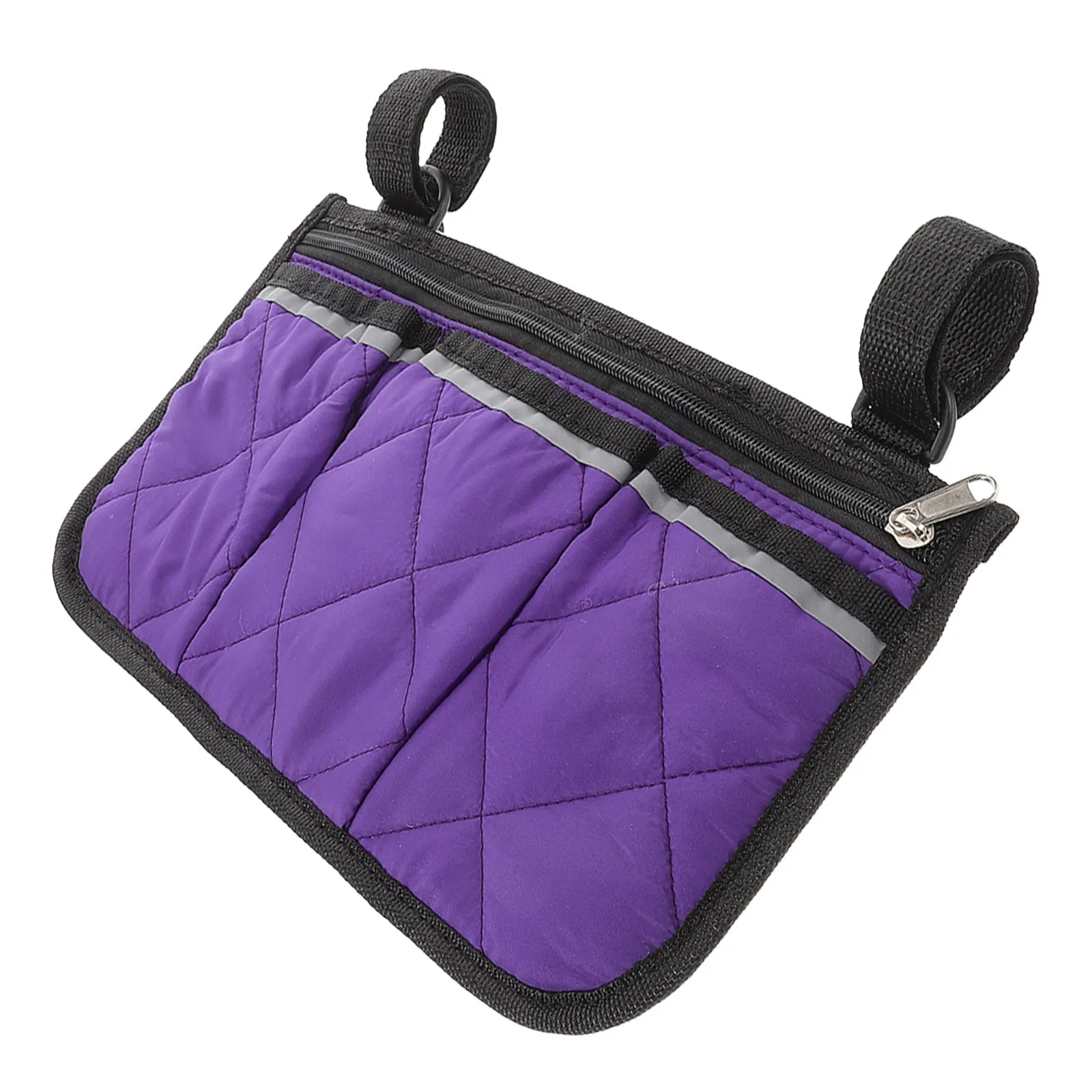 

Боковая сумка для инвалидной коляски с просторным отделением, стильная сумка-органайзер на подлокотник для инвалидных колясок и приспособлений для передвижения, портативный органайзер для коляски