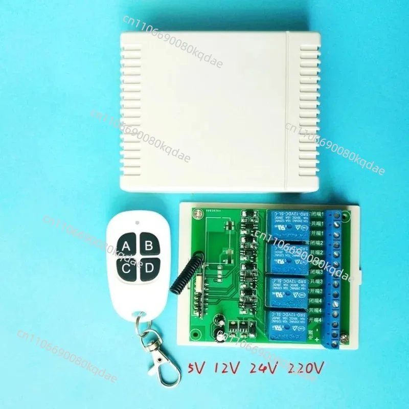 4‑Channel Power Relay Module for Electric Lamp & Water Pump,12V 24V 220V Multi‑Voltage Switch Control Accessory