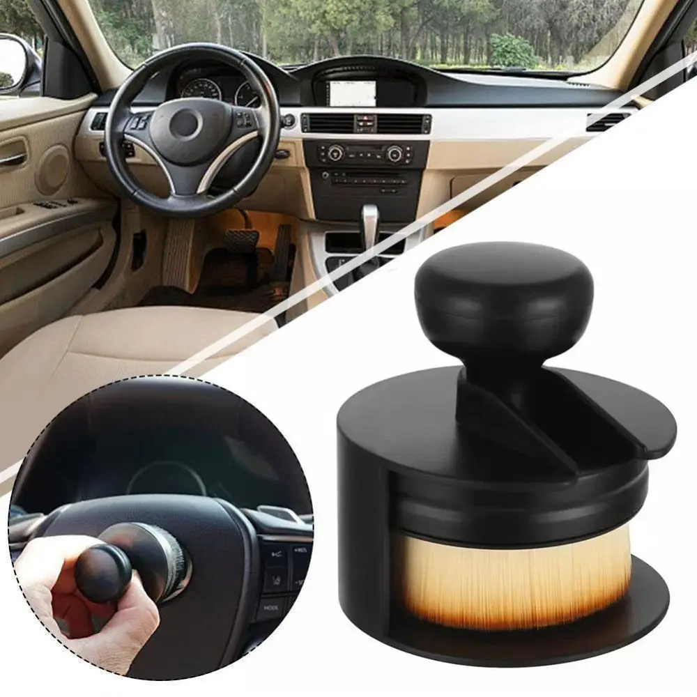 New High-Density Car Tire Polishing Brush with Stand Soft Auto Detail Brush Car Tire Brush for Tire Polish Wax Care