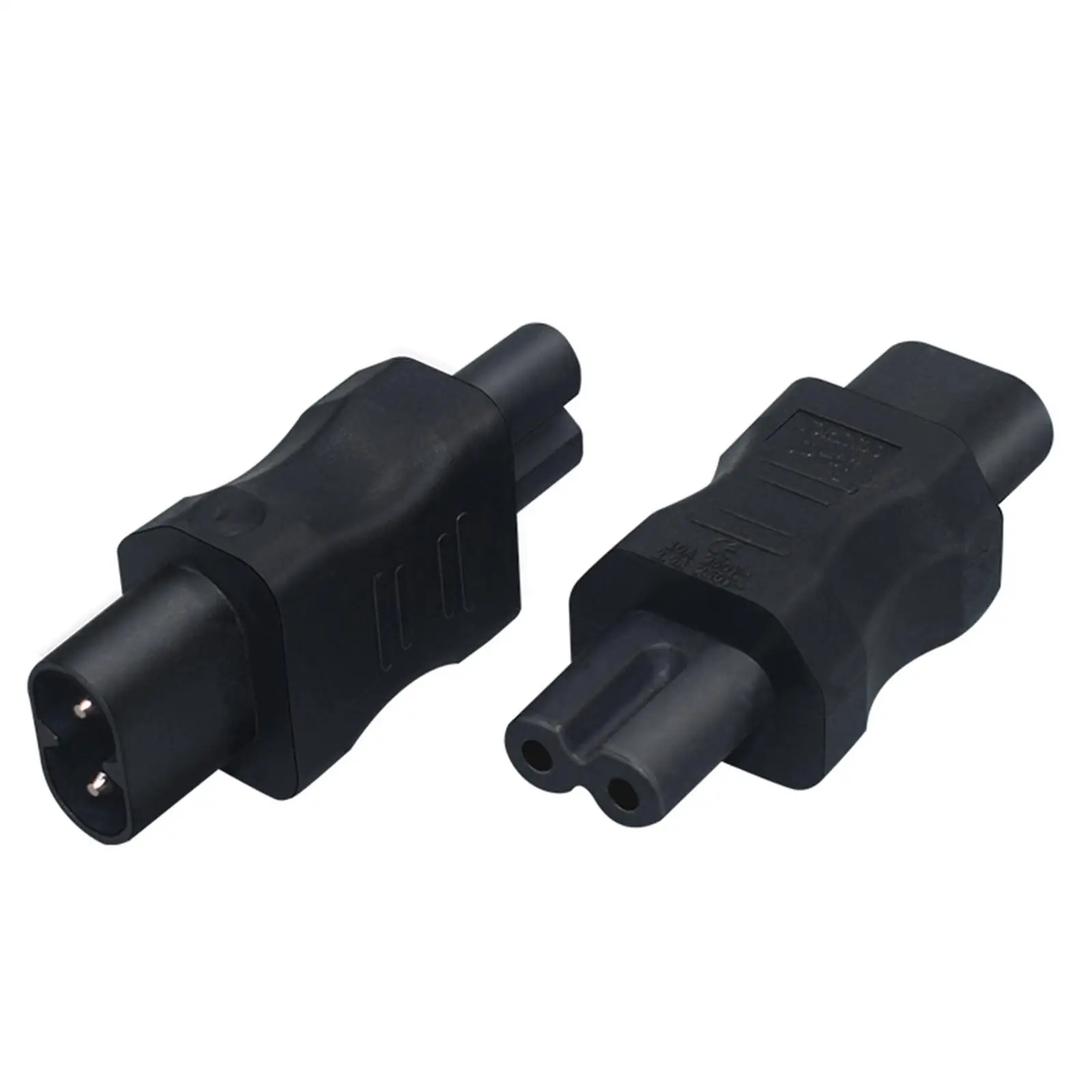 IEC320 Male C8 to C7 Female Power Adapter Converter Connector for Home