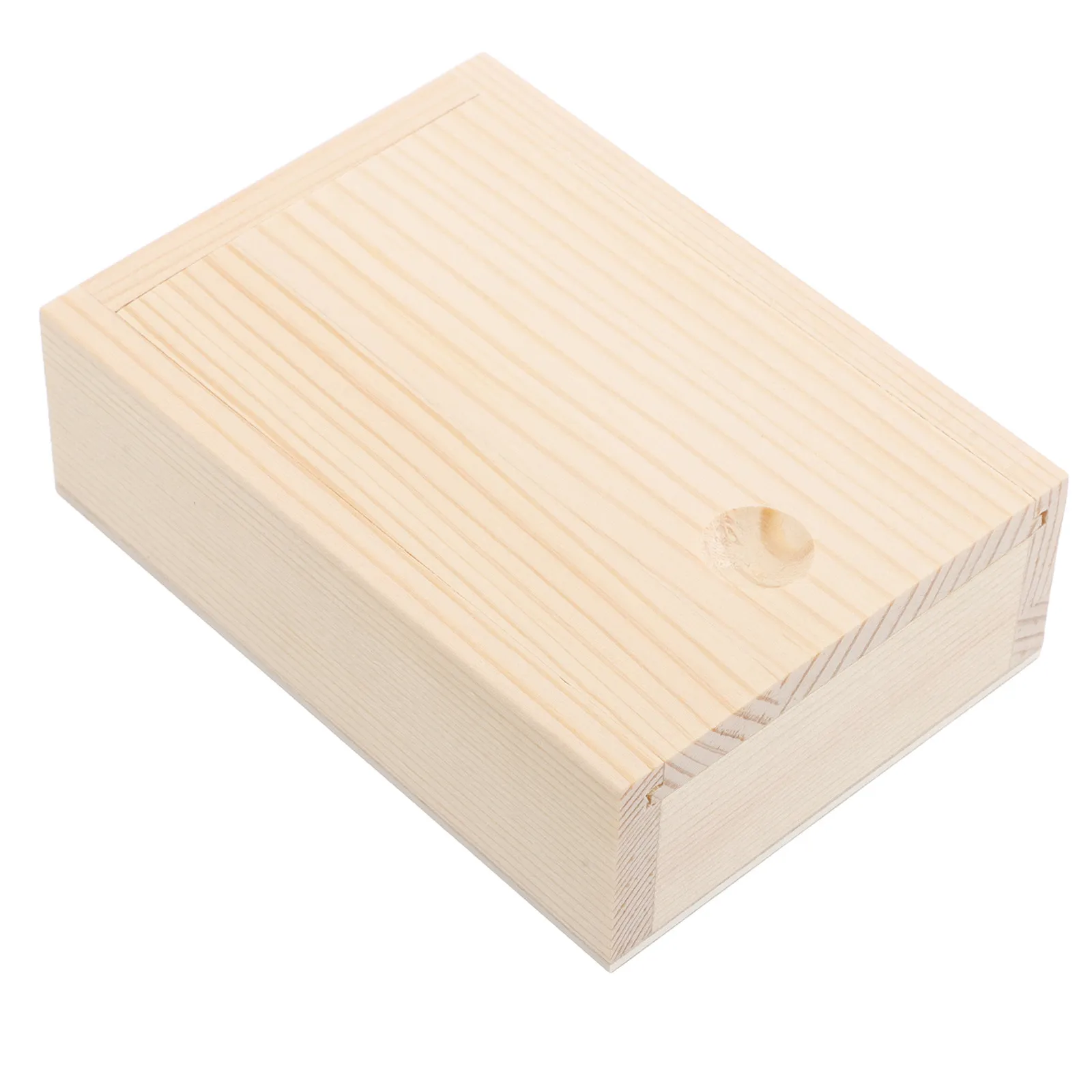 

Small Wooden Box Storage Sliding Lid Natural Wood Jewelry Playing Card Organizer Case Travel Decor Small Storage Box Wood