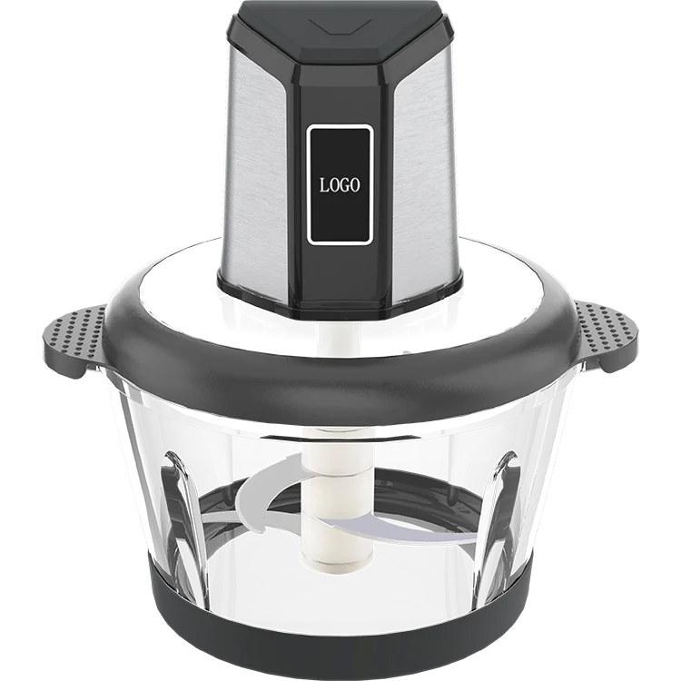

New Design 2l 3l Wholesale Price Glass Meat Chopper Stainless Steel 4 Blade Electric Meat Grinders For Sale
