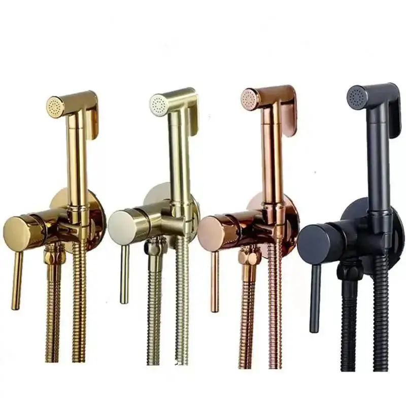 Латунный набор смесителей для биде, ручной дуча Higienica, кран для горячего и холодного унитаза, женская стиральная машина, распылитель для ванной комнаты, гигиенический душ Латунный набор смесителей для биде, ручной дуча Higienica, кран для горячего и холодного унитаза, женская стиральная машина, распылитель для ванной комнаты, гигиенический душ