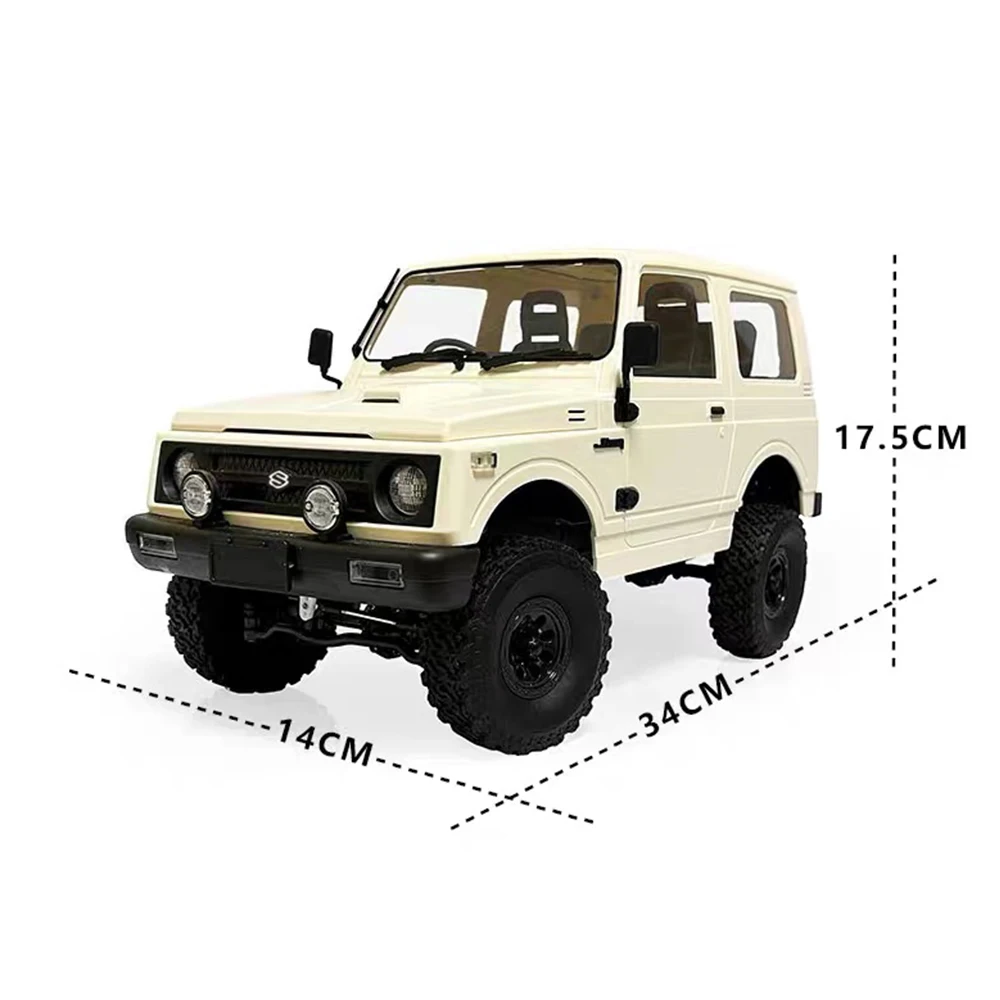 New Custom Color WPL C74 Suzuki Jimny Warrior-JA11 Remote Control Off-Road Vehicle Full-Scale Four Wheel Drive Climbing Toy