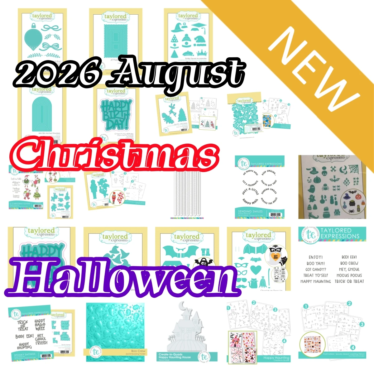 Newest 2026 Christmas Halloween Metal Cutting Dies Clear Stamps Stencil for DIY Greeting Card Making Scrapbooking Craft Paper