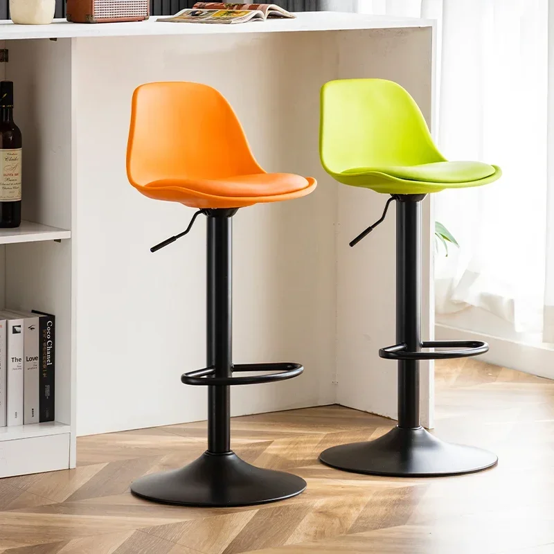 Height Adjustable Chaises Counter Stool Shop Stackable Interior Design Chair Bar Stools Luxury Silla Rattan Chair Home Chair