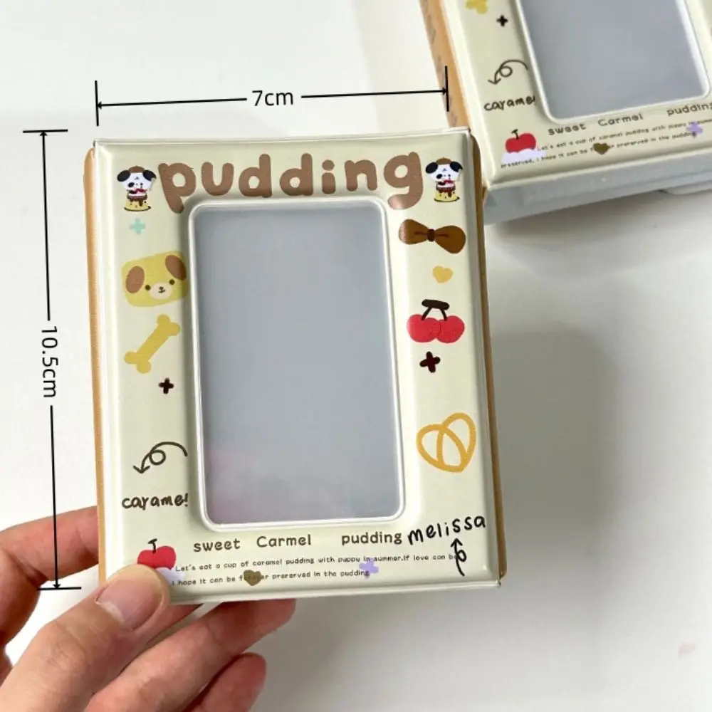 High Quality Pudding puppy Card Album Love Bow PVC Photocard Binder with 16 Internal Pages 3 Inch Mini Idol Card Collect Book