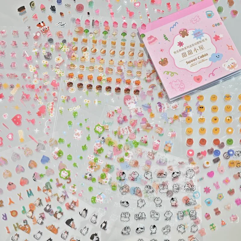 

[YU] 28 листов, милая мини-графическая пленка, наклейка, книга, креативный справочник, сделай сам, книжка с картинками, чехол для телефона, украшение для ногтей, наклейка