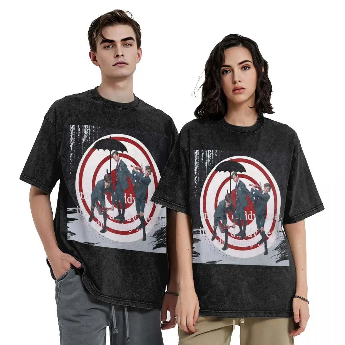 

Number 5 The Umbrella Academy Im The Daddy Here! Hip Hop Short Sleeve T-ShirtsTops Tees Streetwear T Shirt Cotton for Men Women