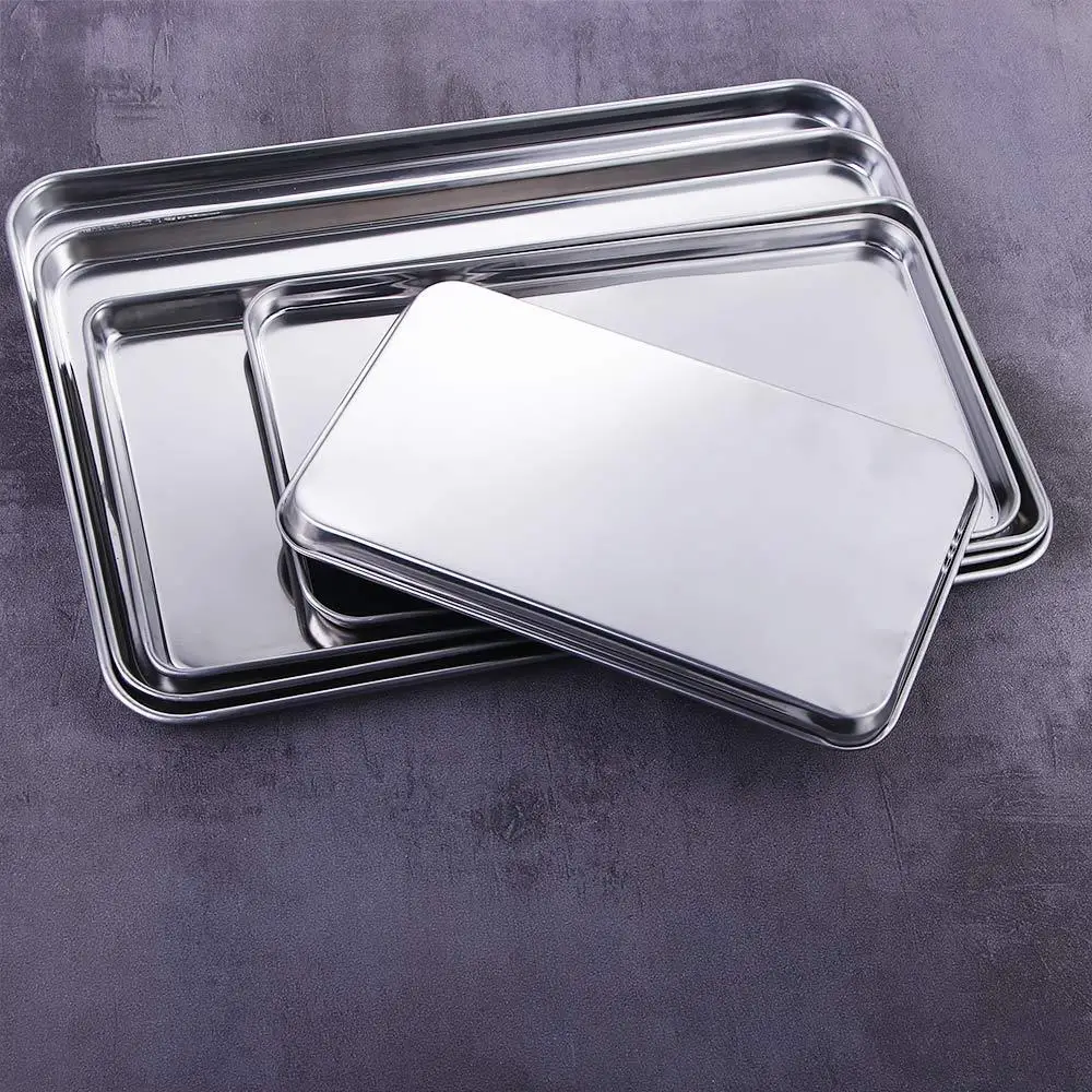 Bread Storage Sturdy Fruit Plate Heavy Duty Anti-rust Cake Dish Baking Tray Cookie Sheets Loaf Pan
