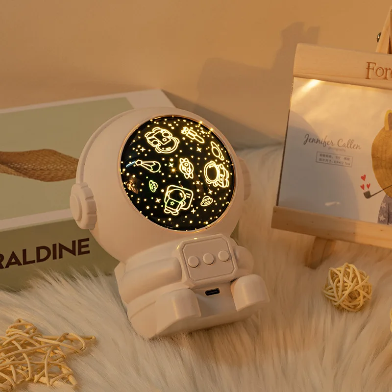 Led Nachtlampje Sterrenhemel Astronaut Porjectoren Lamp Voor Decoratie Slaapkamer Huis Decoratieve Kinderen Geschenken Kamer Decoratie