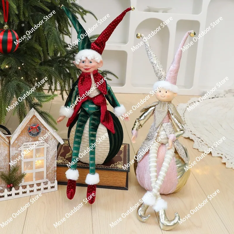 

Shengyuan New Christmas Red Green Christmas Ball Elf Doll Ornament Christmas Tree Ornament Hotel Window Ornament
