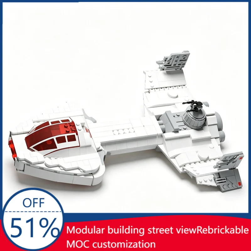 

654PCS Star Bird Sci-Fi Space Ship MOC Model Custom Building Blocks DIY Assembly Educational Toy For Kid Birthday Christmas Gift