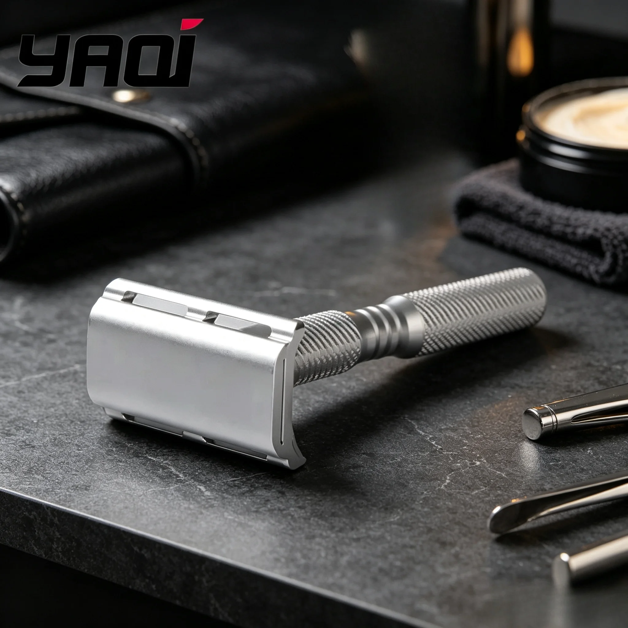 2026-yaqi-safety-razor-new-noble-beard-shaver-yaqi-ghost-aluminum-version-light-weight